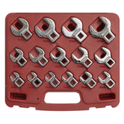 Sealey Crow's Foot Open-End Spanner Set 15pc 3/8"Sq Drive Metric AK59891 Sealey - Dynamic Drive