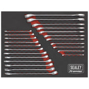 Sealey Premier 23pc Cold Stamped Metric Imperial Combination Spanner Set EVA Sealey  - Dynamic Drive