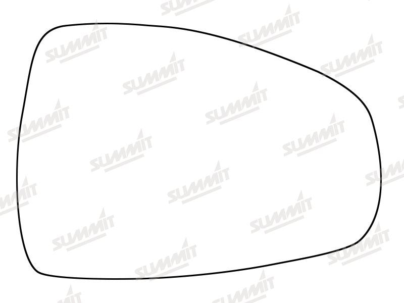 Summit Stick-On Aspheric Mirror Glass fits Audi A6 12 on RHS Summit - Dynamic Drive
