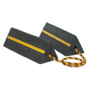 Sealey Heavy-Duty Rubber Wheel Chocks Pair WC11 Sealey  - Dynamic Drive