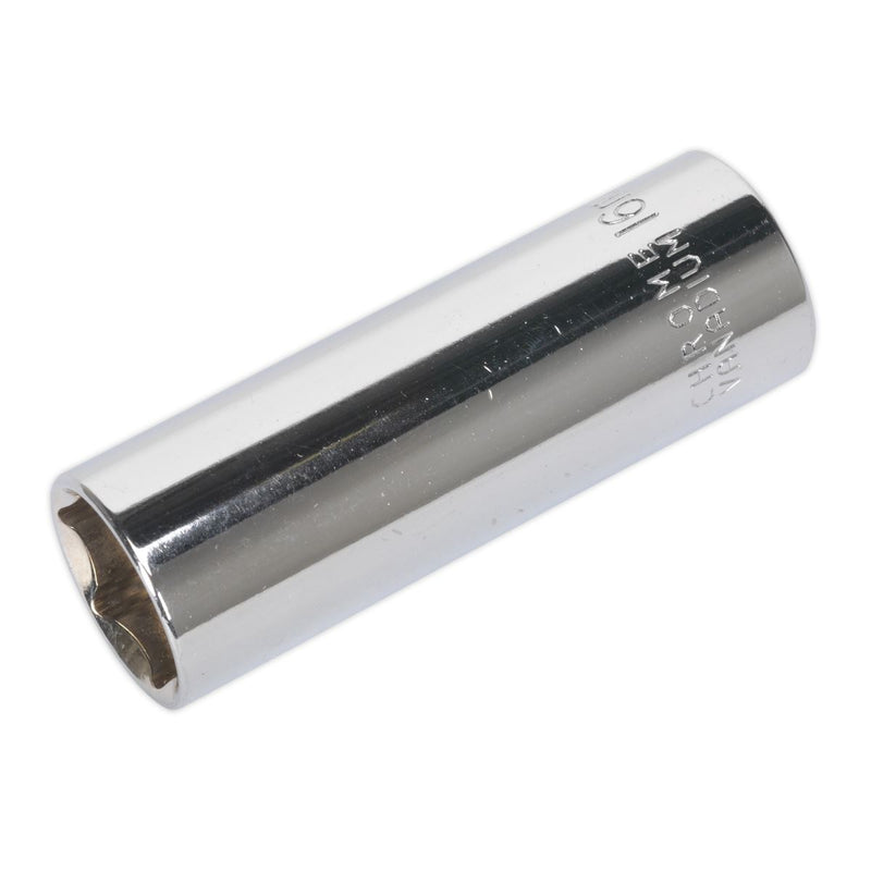 Sealey Spark Plug Socket 16mm 1/2"Sq Drive Magnetic AK6543 Sealey - Dynamic Drive