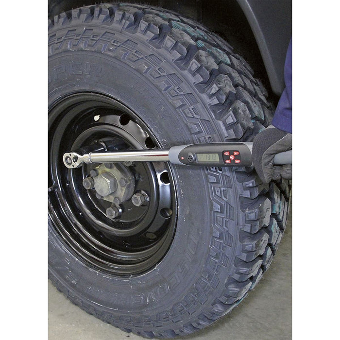 Sealey Angle Torque Wrench Digital 1/2"Sq Drive 20-200Nm STW306 Sealey  - Dynamic Drive