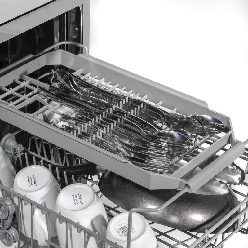 Baridi Slimline Freestanding Dishwasher 45cm Wide 10 Place Settings - Silver Baridi - Dynamic Drive