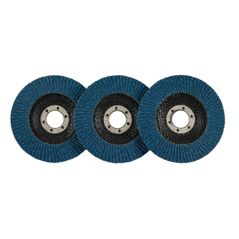Draper Zirconium Oxide Flap Discs, 115 x 22.23mm, 60 Grit (Pack of 10) 85724 Draper - Dynamic Drive