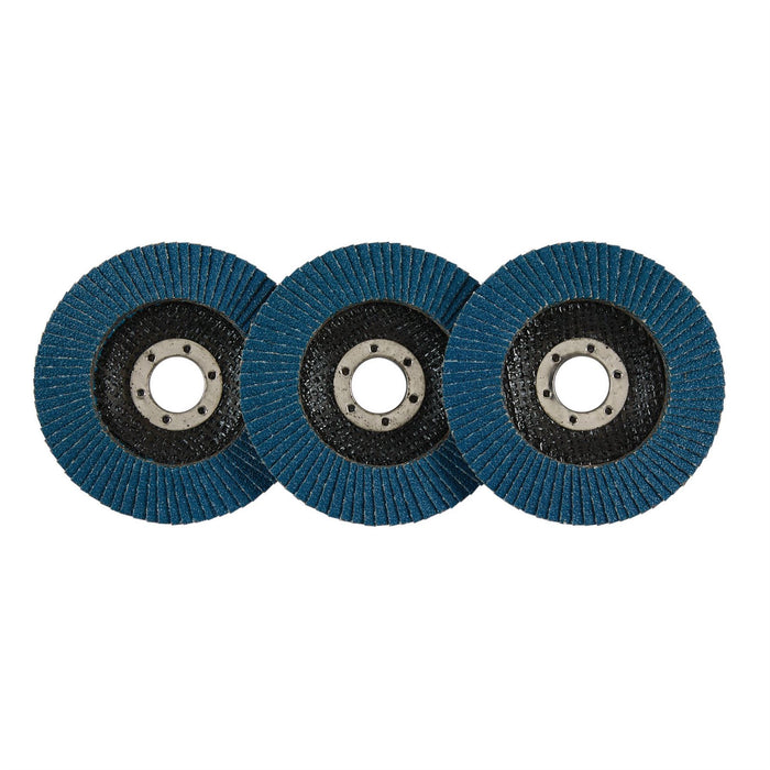 Draper Zirconium Oxide Flap Discs, 115 x 22.23mm, 60 Grit (Pack of 10) 85724 Draper - Dynamic Drive