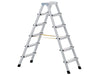Zarges Anodised Double-Sided Steps, Open 0.95m 2 x 4 Rungs Zarges - Dynamic Drive