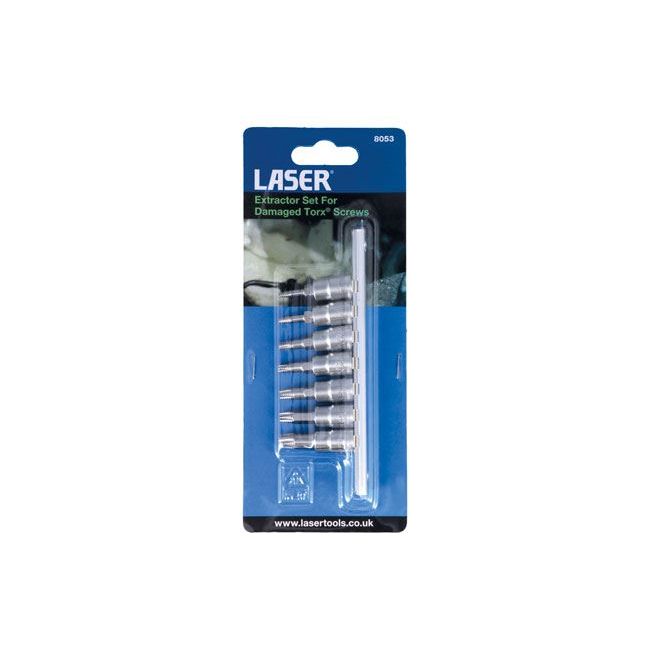 Laser Extractor Set For Damaged Torx Screws 8053 Laser - Dynamic Drive