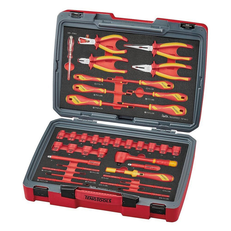 Teng Tools MECCA PRO TC-6 FOAM Electrician Tool Kit 39 Pieces Teng Tools - Dynamic Drive