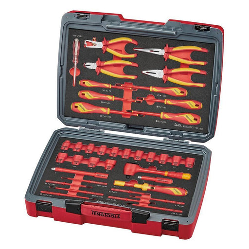 Teng Tools MECCA PRO TC-6 FOAM Electrician Tool Kit 39 Pieces Teng Tools - Dynamic Drive