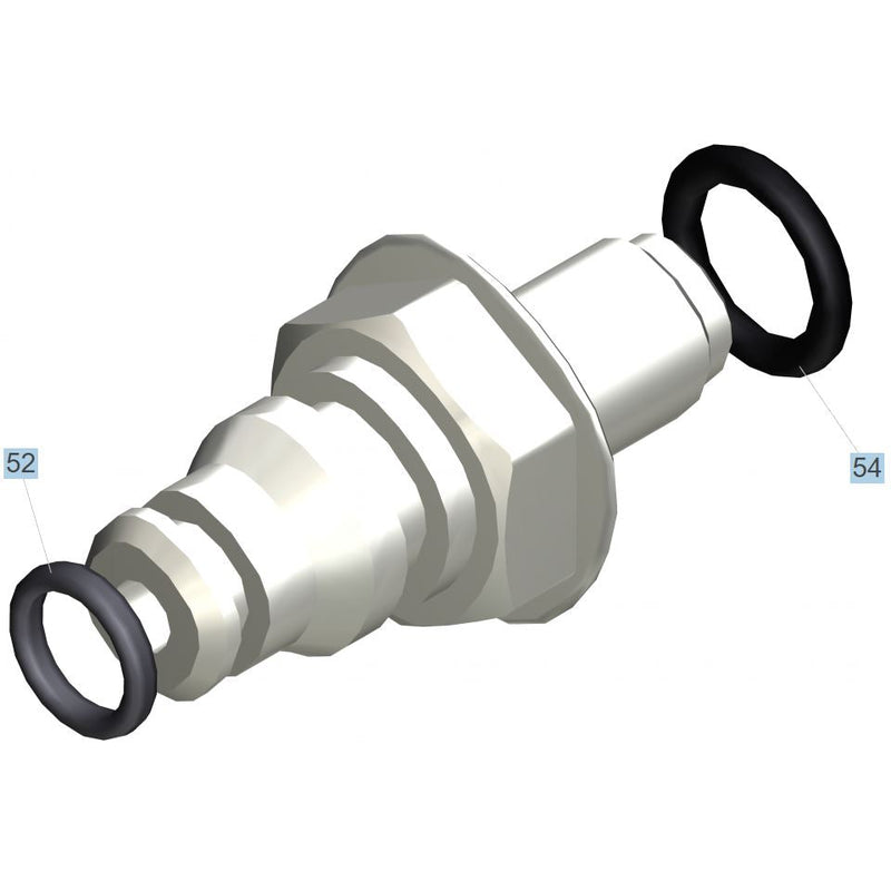 Karcher Puzzi Hose Machine Connector Nipple White Complete Male Fitting 44090010 Karcher - Dynamic Drive