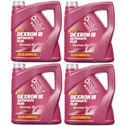 4x MANNOL 4L DEXRON III 3 Automatic Transmission Fluid ATF Ford Mercon V MB Mannol  - Dynamic Drive
