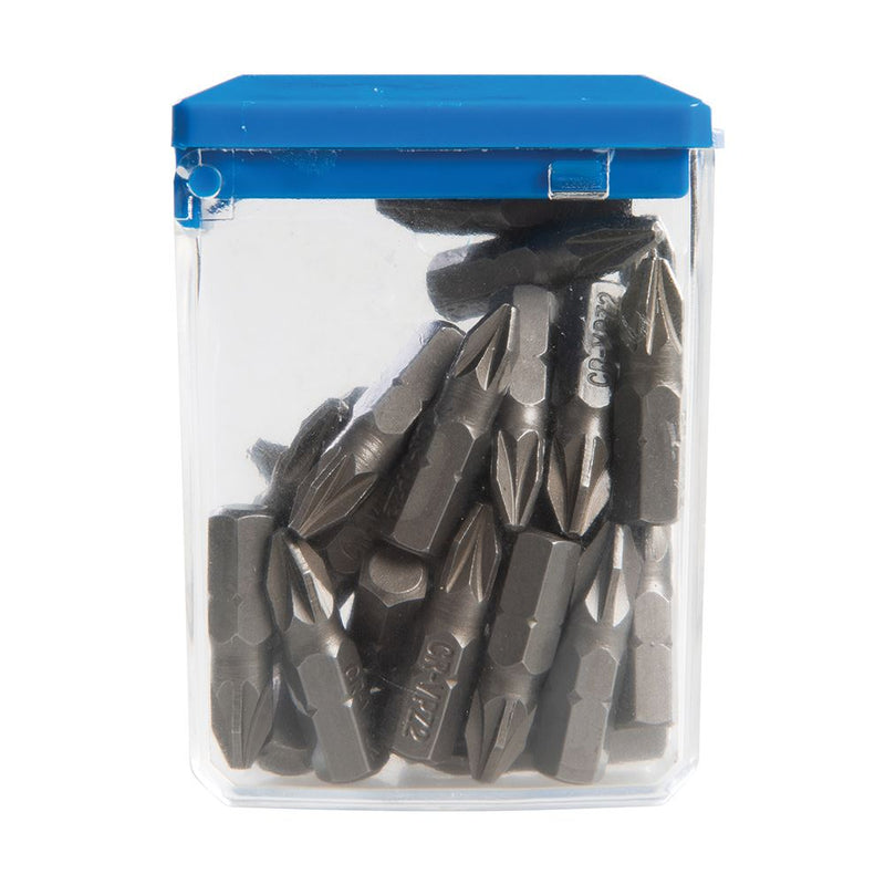 Silverline Pozidriv Cr-V 6150 Screwdriver Bits 30pk PZ2 Silverline - Dynamic Drive