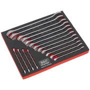 Sealey Combination Spanner Set 16pc Metric AK63255 Sealey - Dynamic Drive