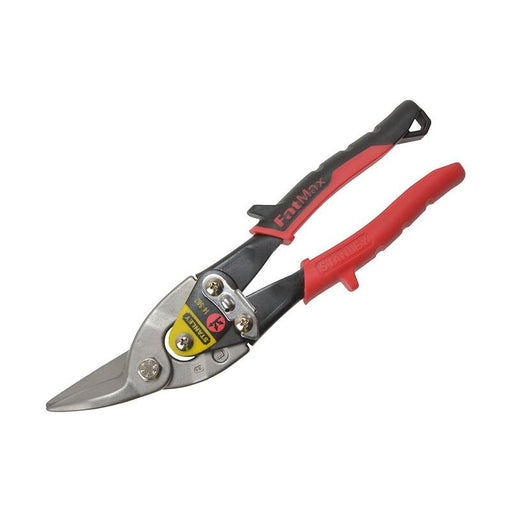 Stanley® Hand Tools Red Aviation Snips Left Cut 250mm (10in) STANLEY® Hand Tools - Dynamic Drive
