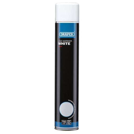 Draper Line Marker Spray Paint, 750ml, White 41915 Draper - Dynamic Drive