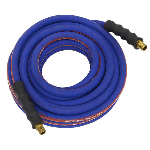 Sealey Extra-Heavy-Duty Air Hose with 1/2"BSP Unions 5m x 13mm AH5R/12 Sealey - Dynamic Drive