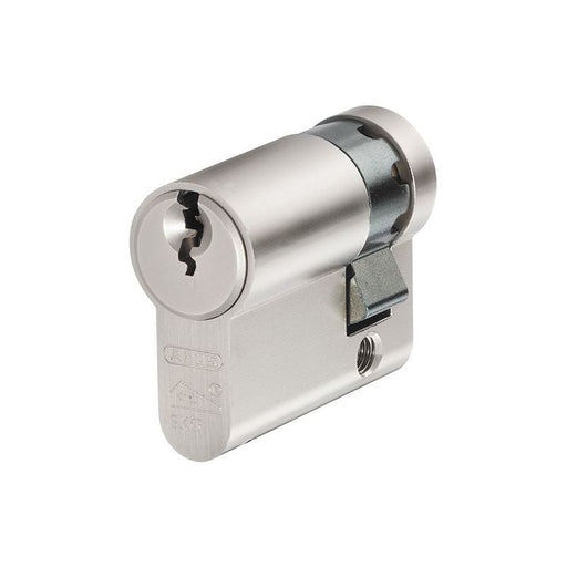 Abus Mechanical E60NP Euro Half Cylinder Nickel Pearl 10mm / 50mm Box ABUS Mechanical - Dynamic Drive