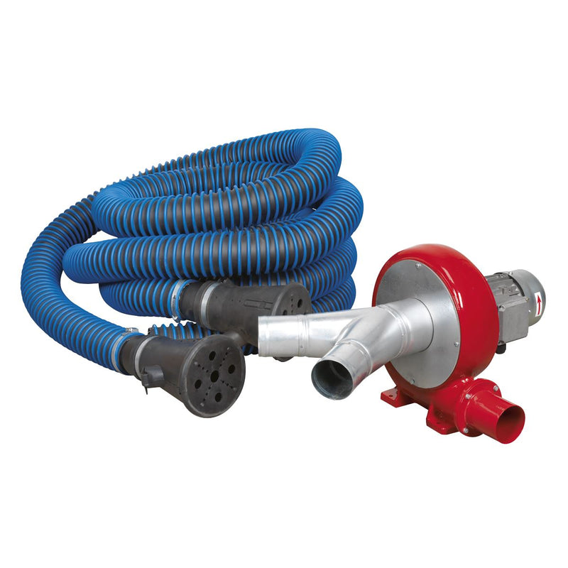 Sealey Exhaust Fume Extraction System 230V 370W Twin Duct EFS102 Sealey - Dynamic Drive