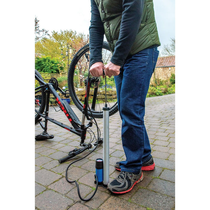 Silverline Track Pump 0 - 100psi (0 - 7bar) Silverline - Dynamic Drive
