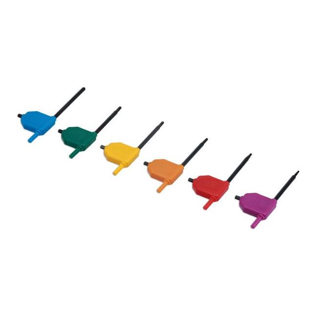 Laser Tamperproof Star Key Set 6pc 7911 Laser - Dynamic Drive
