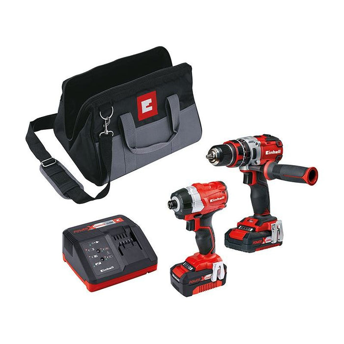 Einhell Power X-Change Brushless Twin Pack 18V 1 x 2.0Ah & 1 x 4.0Ah Li-ion Einhell - Dynamic Drive