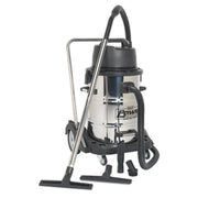 Sealey Vacuum Cleaner Industrial Wet & Dry 77L Stainless Steel Drum with Swivel Sealey - Dynamic Drive