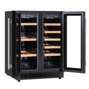 Baridi 40 Bottle/120 Can Freestanding Dual Zone Wine Fridge & Cooler 60cm Baridi - Dynamic Drive