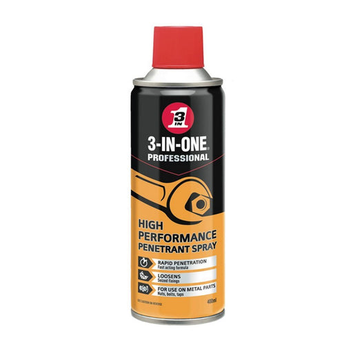 3 In One Penetrant Spray 400ml Penetrating Lubricant for Rusty Nuts & Bolts 3-In-One  - Dynamic Drive