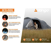 Vango Beta 450XL Tent Deep Blue Vango - Dynamic Drive