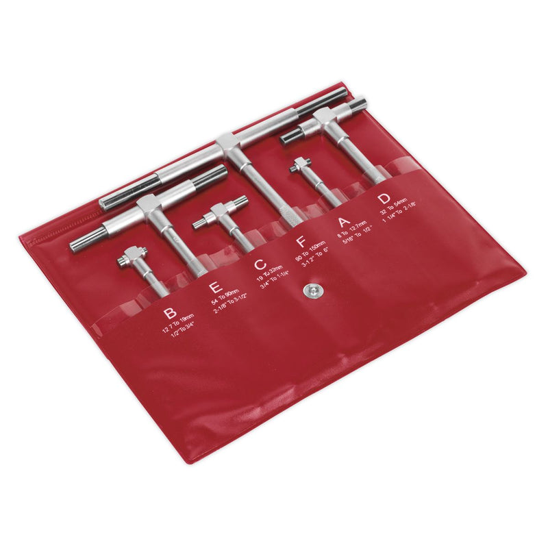 Sealey Telescopic Bore Gauge Set 6pc AK10115 Sealey - Dynamic Drive