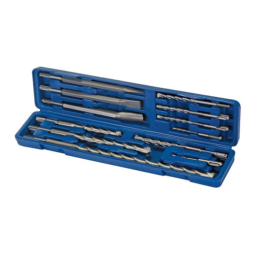 Silverline SDS Plus Masonry Drill & Steel Set 12pce 12pce 633750 Silverline  - Dynamic Drive