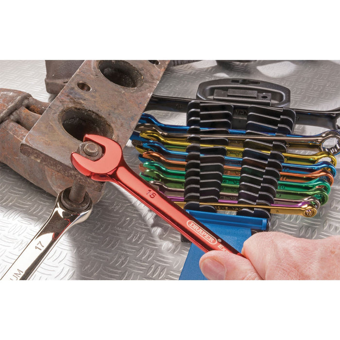 Draper Expert HI-TORQ Metric Coloured Combination Spanner Set (13 Piece) Draper - Dynamic Drive