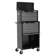 Sealey Topchest & Rollcab Combo 13 Drawer - Black/Grey AP2513B Sealey  - Dynamic Drive