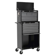 Sealey Topchest & Rollcab Combination 13 Drawer with Ball-Bearing Slides Black/G Sealey - Dynamic Drive
