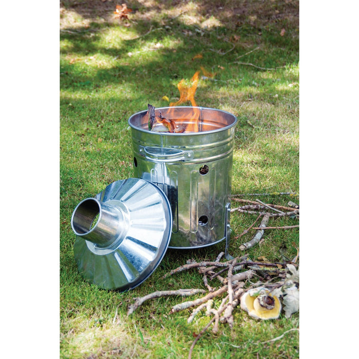 Draper Traditional Style Galvanised Mini Incinerator - 15 Litre Draper  - Dynamic Drive