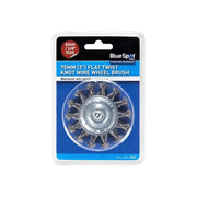 Bluespot Tools Flat Twist Knot Wire Wheel 75mm BlueSpot Tools - Dynamic Drive