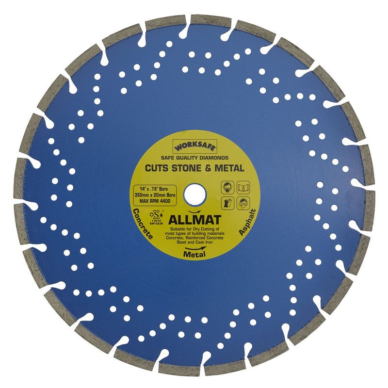 Sealey Platinum Allmat Diamond Blade350 x 20mm WDPA350/20 Sealey - Dynamic Drive