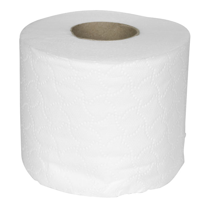 Sealey Plain White Toilet Roll Pack of 4 x 10 (40 Rolls) TOL40 Sealey - Dynamic Drive