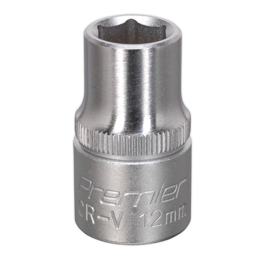 Sealey WallDrive Socket 12mm 1/2"Sq Drive S1212 Sealey - Dynamic Drive