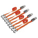Sealey Ratchet Tie Down 25mm x 4m Polyester Webbing with S-Hooks 500kg Breaking Sealey  - Dynamic Drive