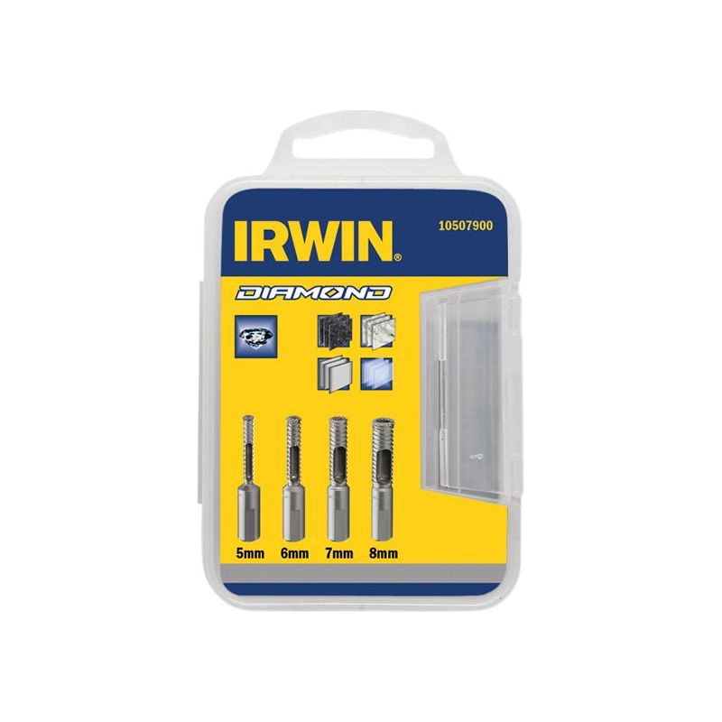 Irwin® Diamond Drill Bit Set 4 Piece 5-8mm IRWIN® - Dynamic Drive