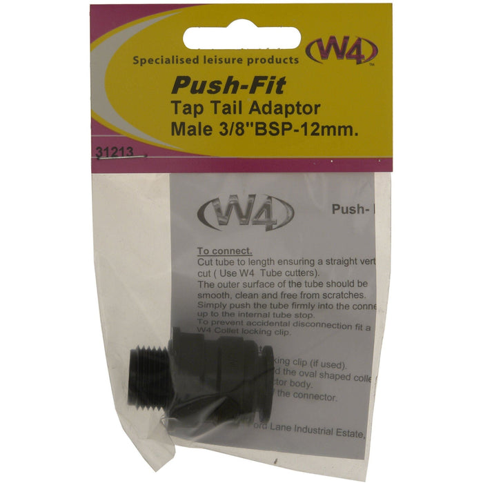 MDS1203 W4 Tap Tail Adaptor 3/8 BSP -2mm 31213 W4 - Dynamic Drive