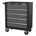 Sealey Rollcab 5 Drawer with Ball-Bearing Slides Black/Grey AP2505B Sealey - Dynamic Drive