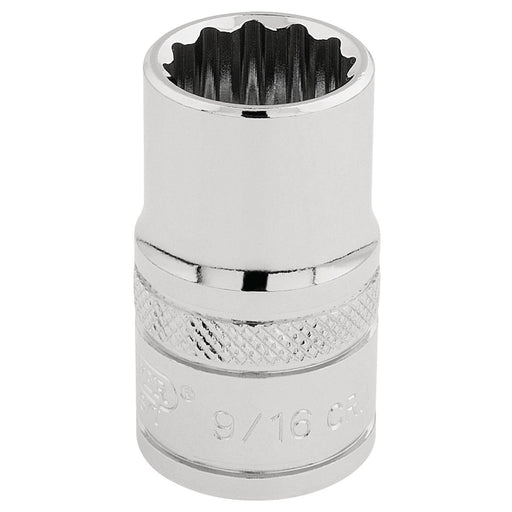 Draper HI-TORQ 12 Point Socket, 1/2" Sq. Dr., 9/16" 33609 Draper - Dynamic Drive