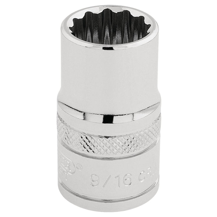Draper HI-TORQ 12 Point Socket, 1/2" Sq. Dr., 9/16" 33609 Draper - Dynamic Drive