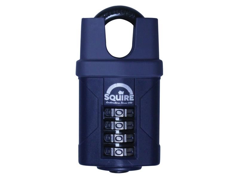 Squire CP50CS Combination Padlock 4-Wheel Closed Shackle 50mm Squire - Dynamic Drive