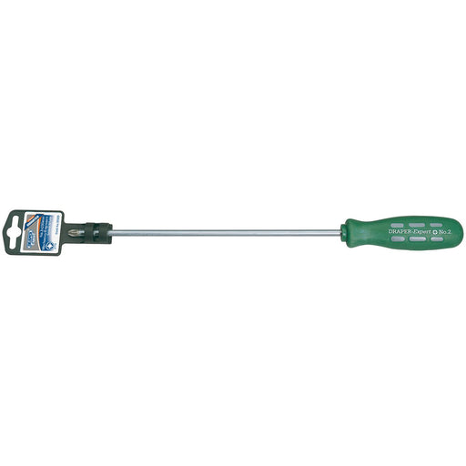 Draper Long Reach Mechanic's/Engineers PZ Type Screwdriver, No.2 x 250mm 55509 Draper - Dynamic Drive