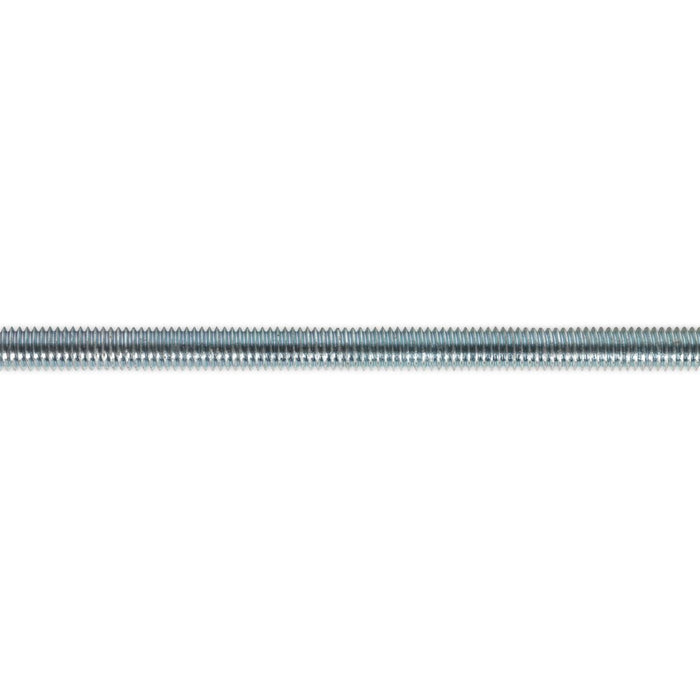 Sealey Studding M6 x 1m Zinc DIN 975 Pack of 5 STUD6 Sealey  - Dynamic Drive