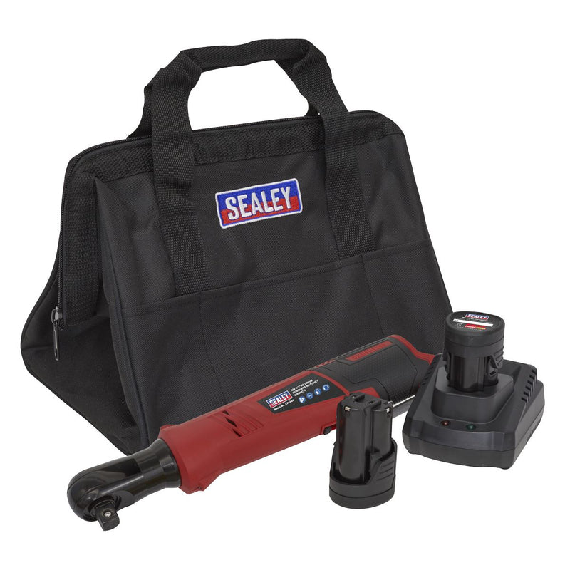 Sealey Cordless Ratchet Wrench Kit 1/2"Sq Drive 12V SV12 Series 2 Batteries Sealey - Dynamic Drive
