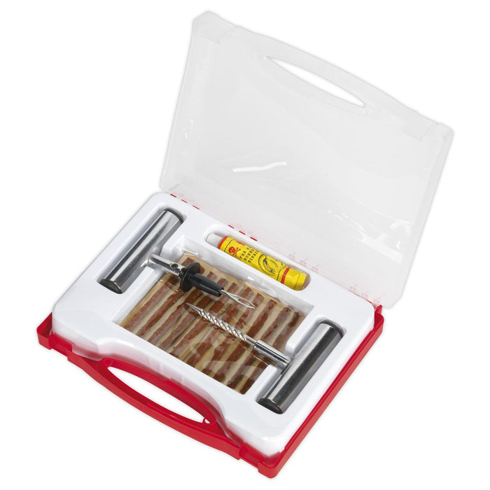 Sealey Temporary Puncture Repair Kit Tubeless Tyres Off Road Vehicles Sealey  - Dynamic Drive